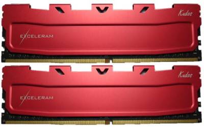 Оперативная память Exceleram Kudos Red DDR4 16GB (2x8GB) 3200MHz CL16 Kit EKRED4163216AD