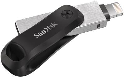 Флеш-память USB SanDisk iXpand Go 256GB Black/Silver USB 3.0 + Lightning Apple SDIX60N-256G-GN6NE