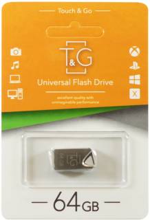 Флеш-память USB T&G 109 Metal series 64GB Silver USB 2.0 TG109-64G