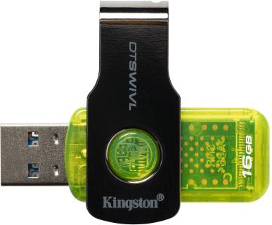 Флеш-память USB Kingston DataTraveler Swivl 16GB Green USB 2.0 KC-U2B16-6RG