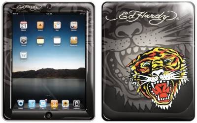 Ed Hardy Charcoal iPad Skin IPS10A01