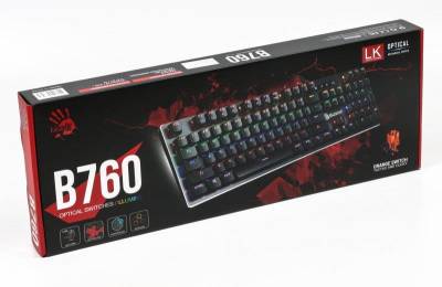 Клавиатура A4Tech Bloody B760 LK-Orange switches Black B760 Bloody
