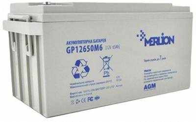 Аккумуляторная батарея Merlion RDC12-65 G12650M6 GEL