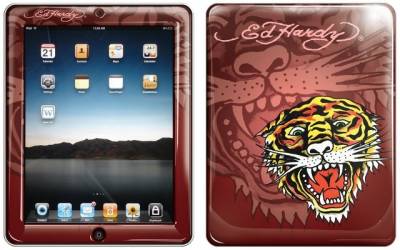 Ed Hardy Maroon iPad Skin IPS10A02