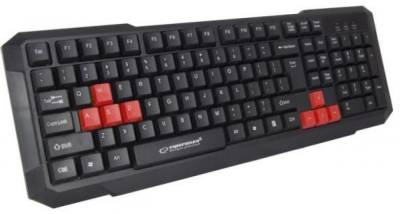 Клавиатура Esperanza EGK102 Red USB EGK102RUA