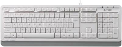 Клавиатура A4Tech Fstyler Sleek MMedia Comfort USB FK10 White/Blue