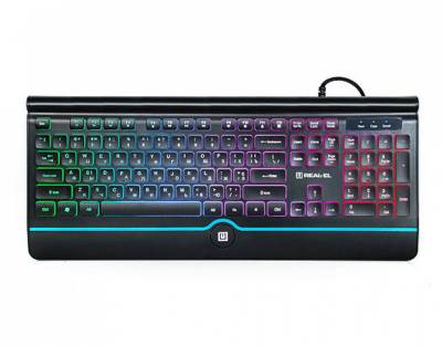 Клавиатура REAL-EL Comfort 8000 Backlit Black USB EL123100033