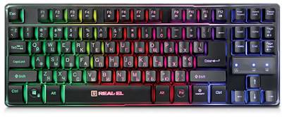 Клавиатура REAL-EL Gaming 8710 TKL Backlit EL123100030