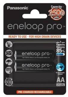 Аккумулятор Panasonic Eneloop Pro AA 2500 mAh 2BP BK-3HCDE/2BE