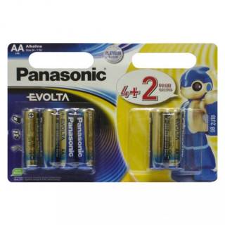 Батарейка Panasonic EVOLTA AA BLI(4+2) ALKALINE LR6EGE/6B2F