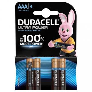 Батарейка Duracell AAA bat Alkaline 4шт Ultra Power 5004806