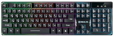 Клавиатура REAL-EL 8700 Gaming Backlit, black 8700 Gaming Backlit black