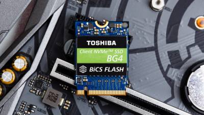Внутренний HDD/SSD Toshiba BG4 256GB BiCS Flash Client NVMe SSD M.2 2230 S2 NVMe 1.3b PCIe 3.0 x4 TLC KBG40ZNS256G