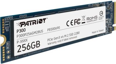 Внутренний HDD/SSD Patriot P300 256GB M.2 2280 NVMe 3.0 PCIe Gen 3 x4 TLC P300P256GM28US