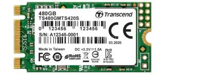 Внутренний HDD/SSD Transcend M.2 SSD 420S 480GB M.2 2280 3D NAND TLC TS480GMTS420S