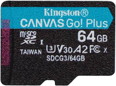 Карта памяти Kingston Canvas Go Plus microSDXC 64GB SDCG3/64GBSP