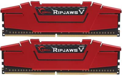 Оперативная память G.Skill Ripjaws V Red DDR4 32GB (2x16GB) 2666MHz CL19 Kit F4-2666C19D-32GVR