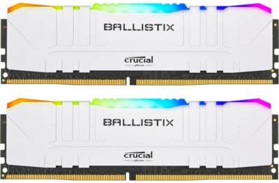 Оперативная память Crucial Ballistix White RGB DDR4 16GB (2x8GB) 3200MHz CL16 Kit BL2K8G32C16U4WL
