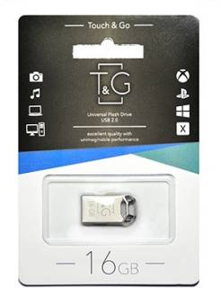 Флеш-память USB T&G 110 Metal Series 16GB Silver USB 2.0 TG110-16G