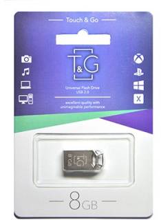 Флеш-память USB T&G 110 Metal Series 8GB Silver USB 2.0 TG110-8G
