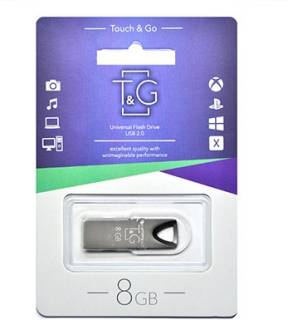 Флеш-память USB T&G 117 Metal Series 8GB Black USB 2.0 TG117BK-8G