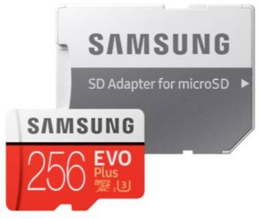 Карта памяти Samsung MicroSDXC Card Evo Plus V2 256GB + Adapter MB-MC256HA/RU