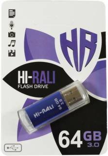 Флеш-память USB HI-RALI Rocket series 64GB Blue USB 3.0 HI-64GB3VCBL