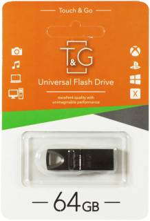 Флеш-память USB T&G 117 Metal series 64GB Black USB 2.0 TG117BK-64G