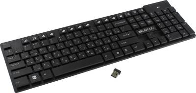 Клавиатура Canyon 2.4GHZ wireless keyboard slim design Black USB CNS-HKBW2-RU