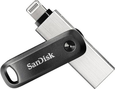 Флеш-память USB SanDisk iXpand Go 64GB Silver/Black USB 3.0 + Lightning SDIX60N-064G-GN6NN