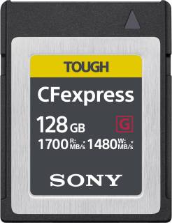 Карта памяти Sony CFexpress Type B Tough 128GB R1700/W1480 CEBG128.SYM