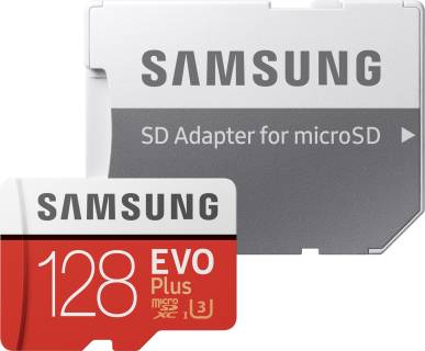 Карта памяти Samsung EVO Plus V2 microSDXC 128GB + adapter MB-MC128HA/RU