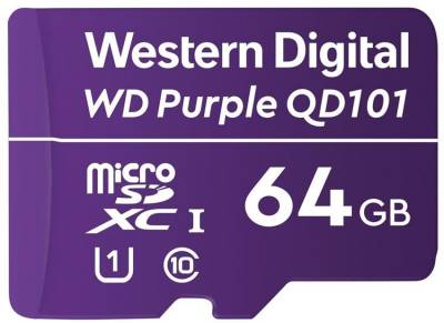 Карта памяти Western Digital WD Purple QD101 microSDXC 64GB WDD064G1P0C