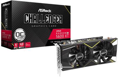 Видеокарта ASRock Radeon RX 5600 XT Challenger D 6G OC 6GB RX5600XT CLD 6GO
