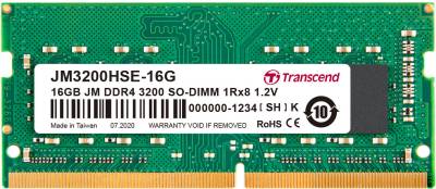 Оперативная память Transcend So-Dimm JetRam DDR4 16GB 3200MHz CL22 JM3200HSE-16G