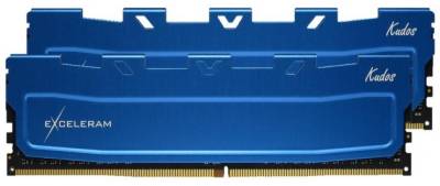 Оперативная память Exceleram Blue Kudos DDR4 32GB (2x16GB) 3200Mhz CL22 Kit EKBLUE4323222CD