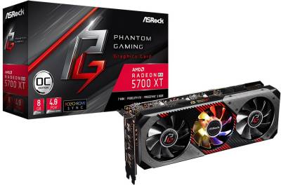 Видеокарта ASRock Radeon RX 5700 XT Phantom Gaming D 8G OC 8GB RX5700XT PGD 8GO