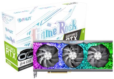 Видеокарта Palit GeForce RTX 3090 GameRock OC 24GB NED3090H19SB-1021G