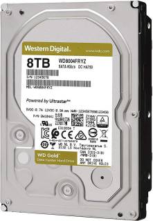 Внутренний HDD/SSD Western Digital WD Gold 8TB 7200rpm 256MB WD8004FRYZ