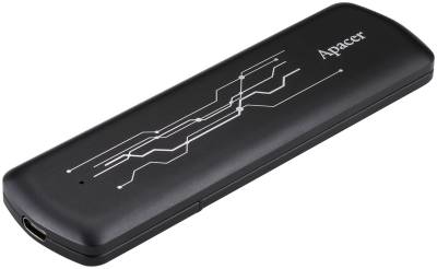 Внешний HDD Apacer AS722 Portable SSD 512GB Black USB 3.2 Type-C AP512GAS722B-1
