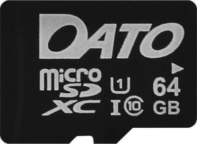 Карта памяти Dato microSDHC 64GB + adapter DTTF064GUIC10