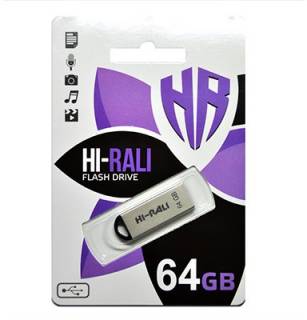 Флеш-память USB HI-RALI Fit Series 64GB Silver USB 2.0 HI-64GBFITSL