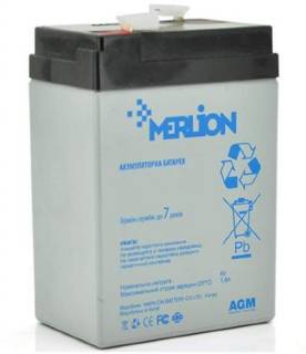 Аккумуляторная батарея Merlion 4V - 4.5 Ah (GP445F1)