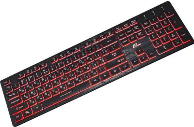 Клавиатура Frime Moonfox 3Color Black USB RUS/UKR FLK18210