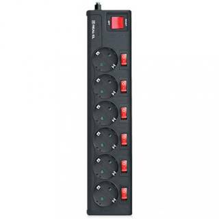 Сетевой фильтр REAL-EL RS-6 EXTRA 3m black EL122300002