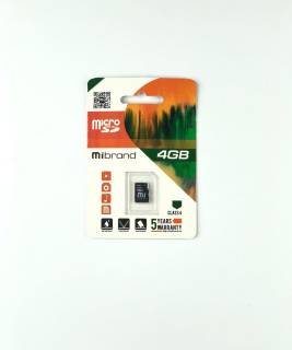 Карта памяти Mibrand microSDHC 4GB MICDC4/4GB