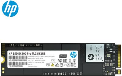 Внутренний HDD/SSD Hewlett Packard HP EX900 Pro 512GB M.2 2280 NVMe PCIe Gen3 x4 3D TLC 9XL76AA#ABB