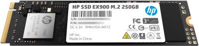 Внутренний HDD/SSD Hewlett Packard HP EX900 250GB M.2 2280 NVMe PCIe Gen3 x4 3D TLC 2YY43AA#ABB