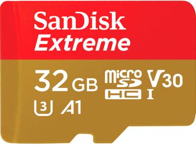 Карта памяти SanDisk Extreme microSDHC 32GB SDSQXAF-032G-GN6GN