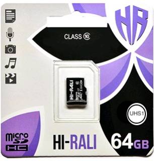 Карта памяти HI-RALI microSDXC 64GB HI-64GBSDCXCL10-00